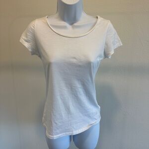 All Saints Classic White Short Sleeve Top
